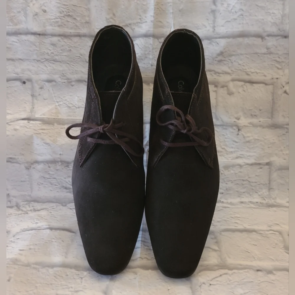 Calvin Klein Dark Brown Chukka Boots - Picture 1 of 7